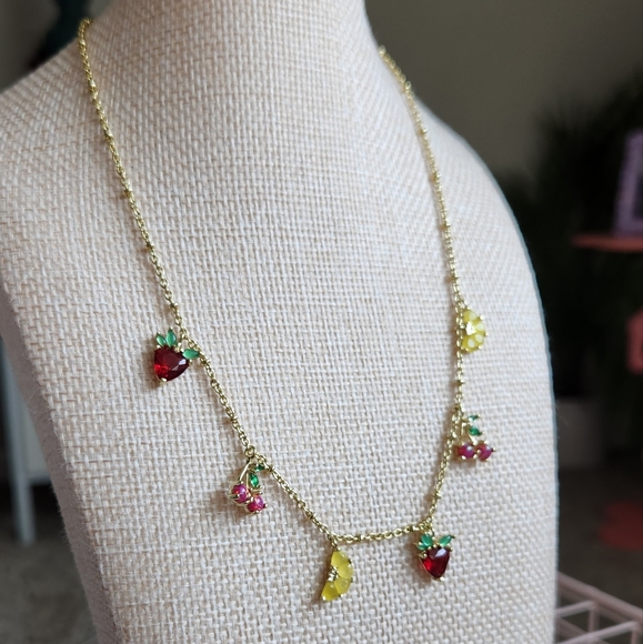 Kendra Scott Gold Fruit Strand Necklace - Picture 2 of 4